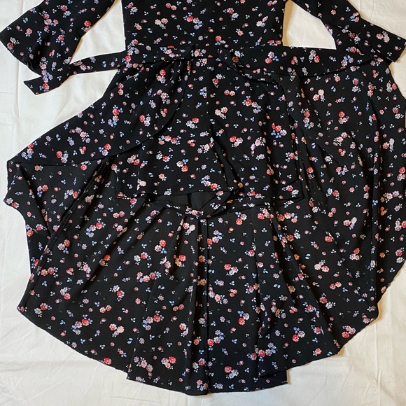 Speechless Big Girl's Floral-Print Walk-Thru Crepe Dress-Size-12 dress - Picture 3 of 5